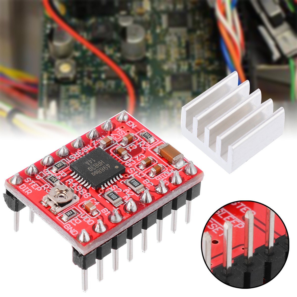 5x A4988 Stepper Motor Driver Module for RepRap 3D Printer StepStick for Arduino