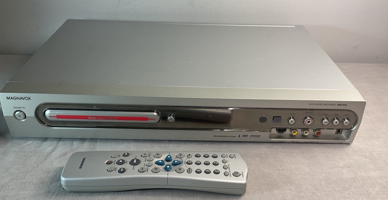 Magnavox MRV660 Progressive-Scan DVD +R/+RW Recorder With Remote Tested