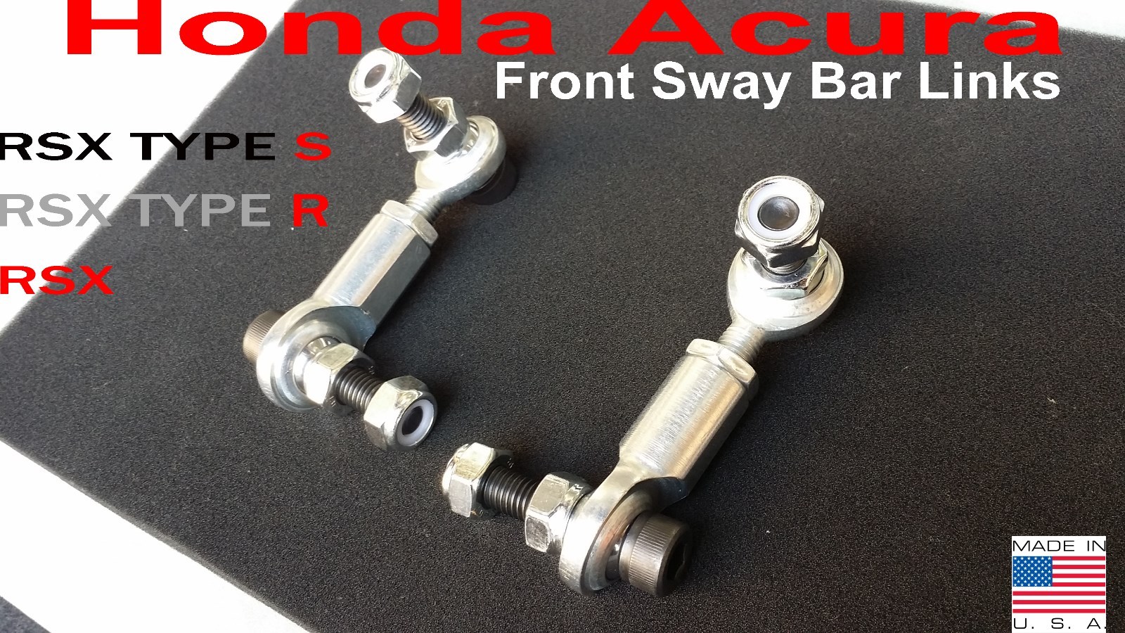 02 03 04 05 06 Honda Acura RSX Adjustable Front Sway End Links DC5 Type S Type R
