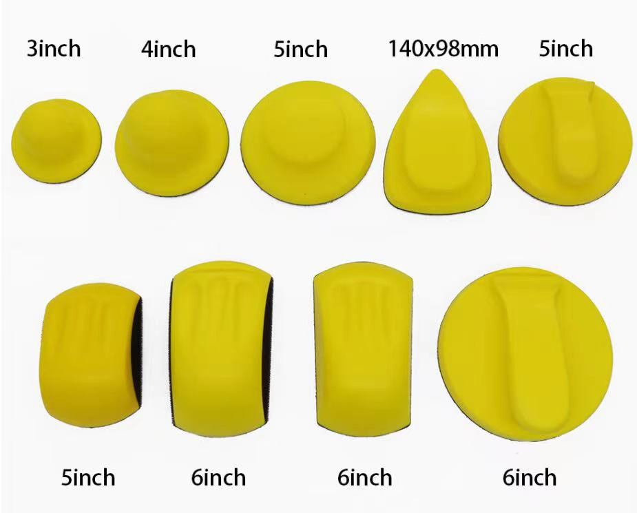 Hand Sanding Block With Hook and Loop Sandpaper Hand Pad  -All in Here new  1pcs