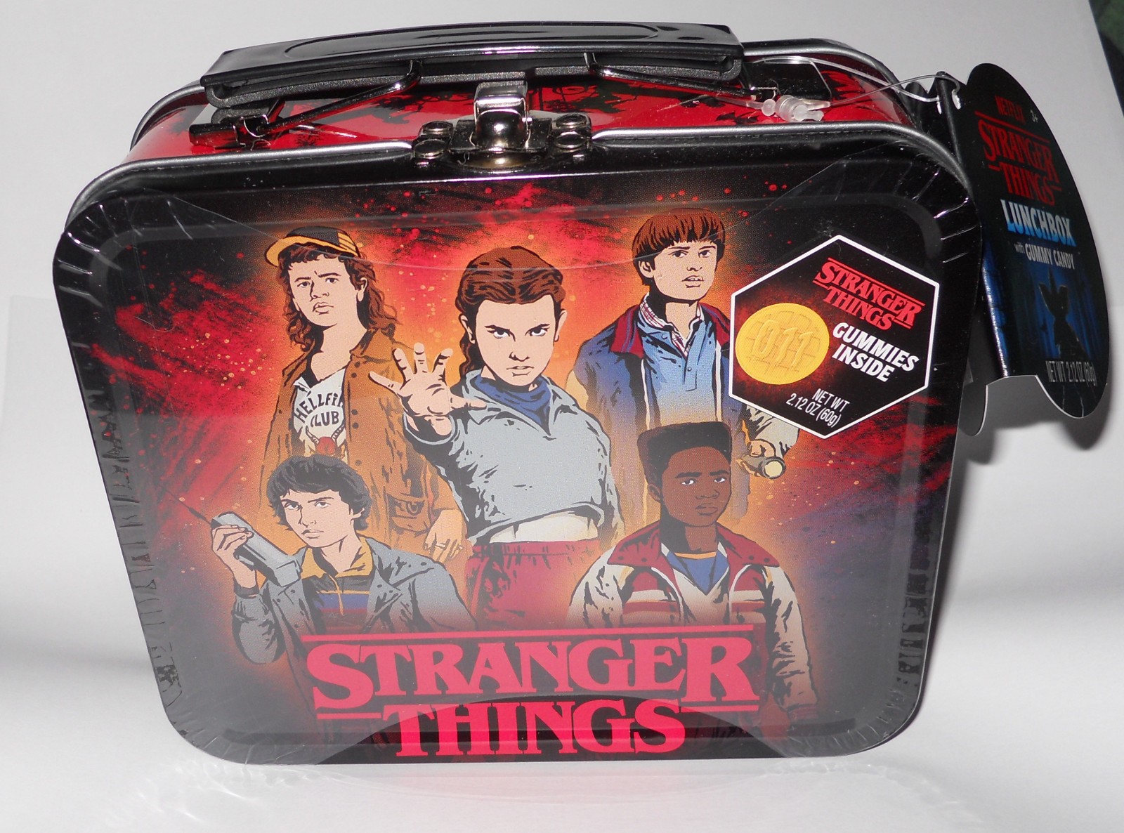 Stranger Things Mini 5" Tin Lunchbox With Gummy Candies NEW