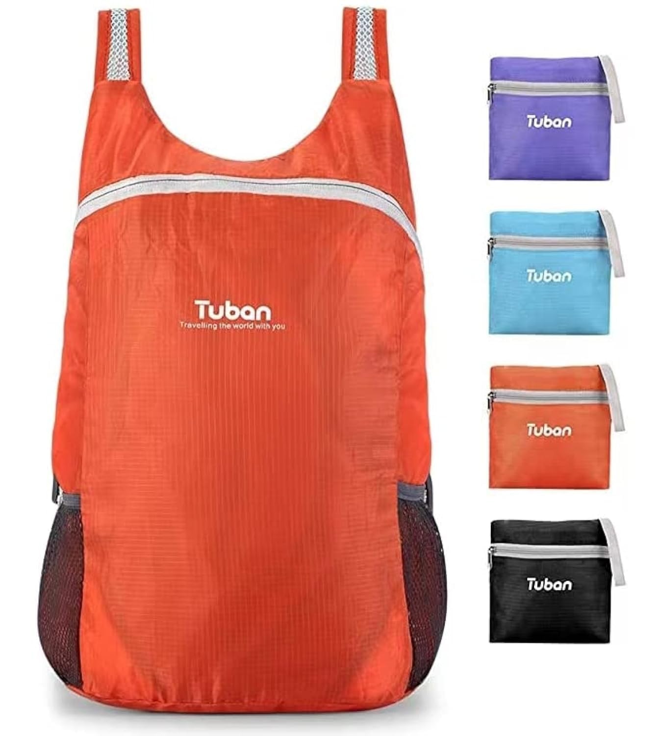 tuban Ultra Lightweight Packable Water Resistant Backpack for Travel Camping ...
