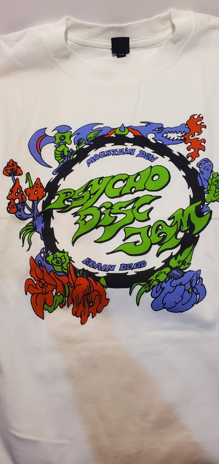 Mountain Dew Brian Dead Hat Shorts Medium Large Psycho Disc Jam T Shirt