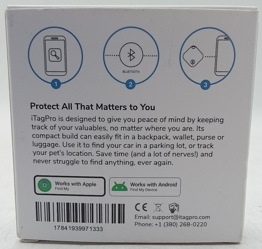 Smart Tag Bluetooth Tracker Works With Apple Android
