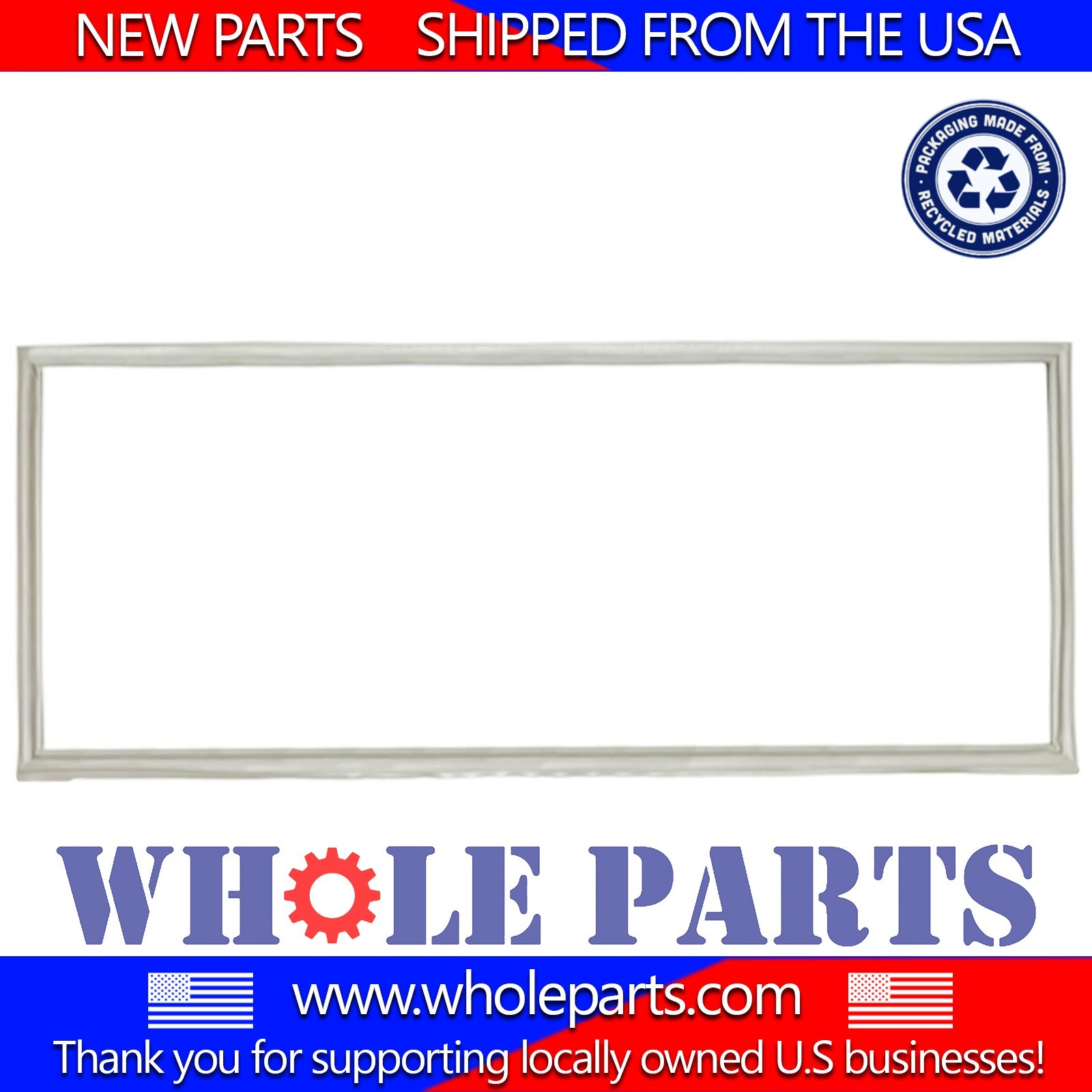 New PB070296 Refrigerator Fresh Food Door Seal Gasket (White Color) for Viking