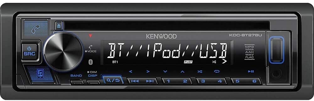 Kenwood KDC-BT278U  AM/FM CD Receiver with Bluetooth and front USB input