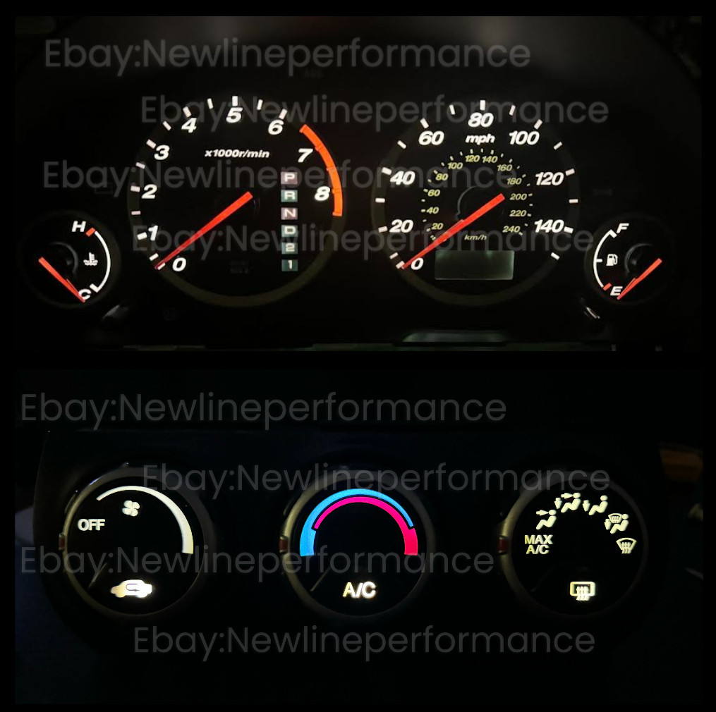 White Cluster + Climate Control LED Bulb KIT for Honda CRV CR-V 2002-2006