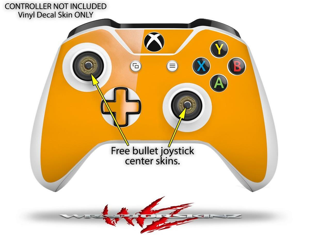 Skin XBOX One S Console Controller Solids Collection Orange