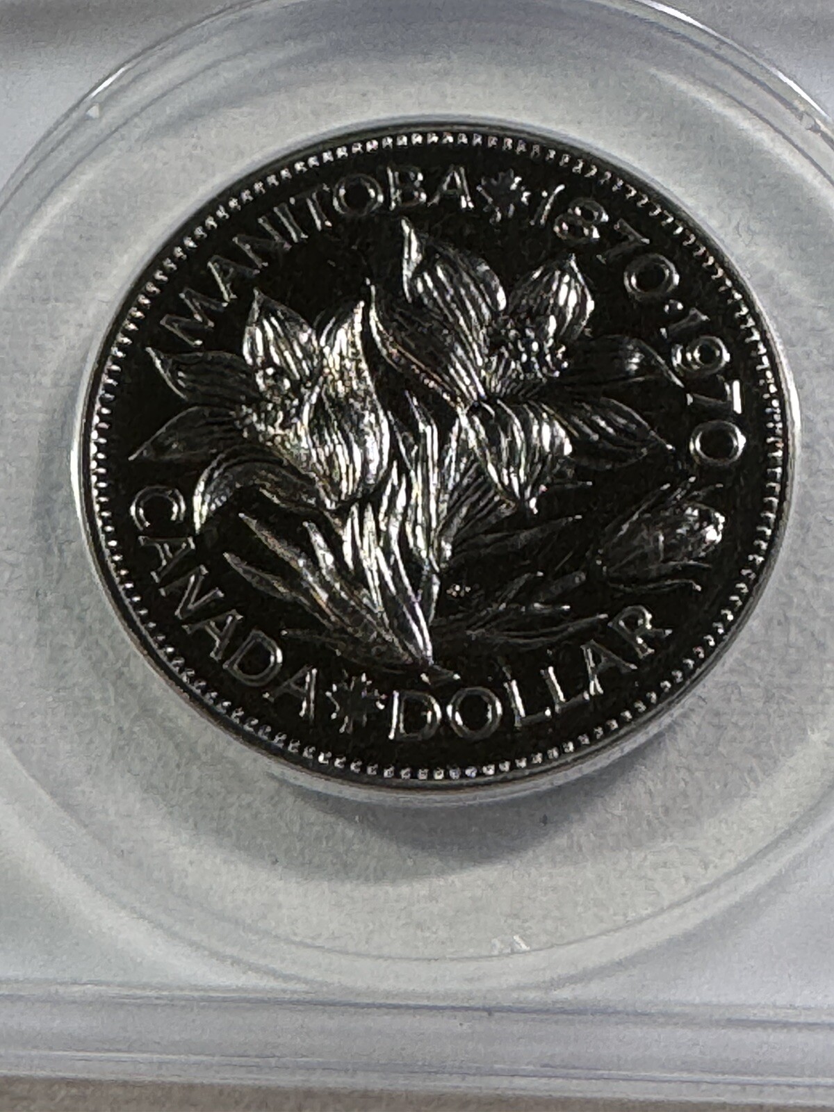 1970 Canada 1 Dollar Proof Like Coin Graded MS 66 by ANACS Manitoba