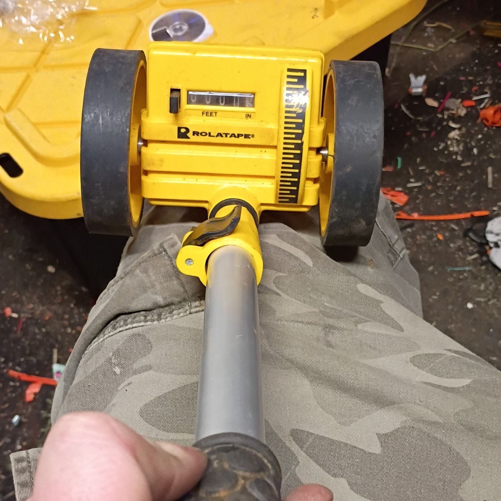 Rolatape RT204 Measuring Wheel Yellow Portable SAE Manual Distance Tool