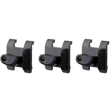 Flow Wall Fsh-018-3 Slatwall Grvty Hk, Plastic, Ldcap:15Lb, Pk3