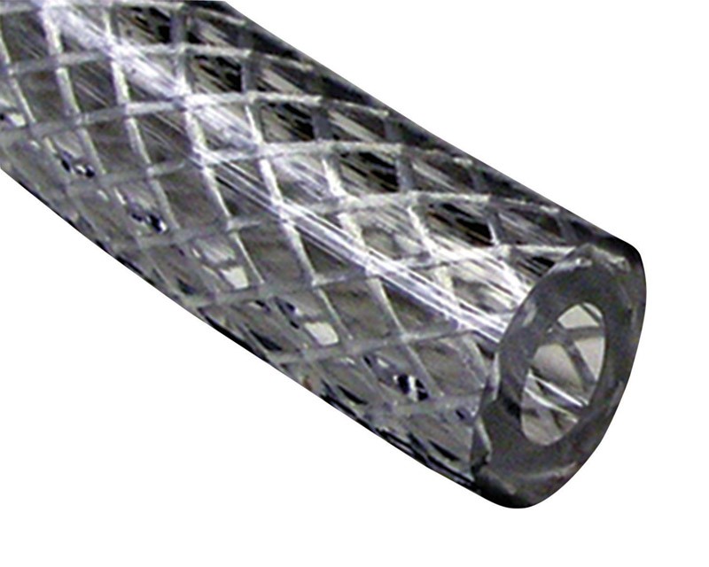 ProLine BR058038100B 100 ft. Braided Clear Vinyl Tubing 3/8 I.D. x 5/8 O.D. in.