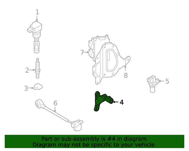 Genuine Mazda Engine Crankshaft Position Sensor L3K9-18-221A