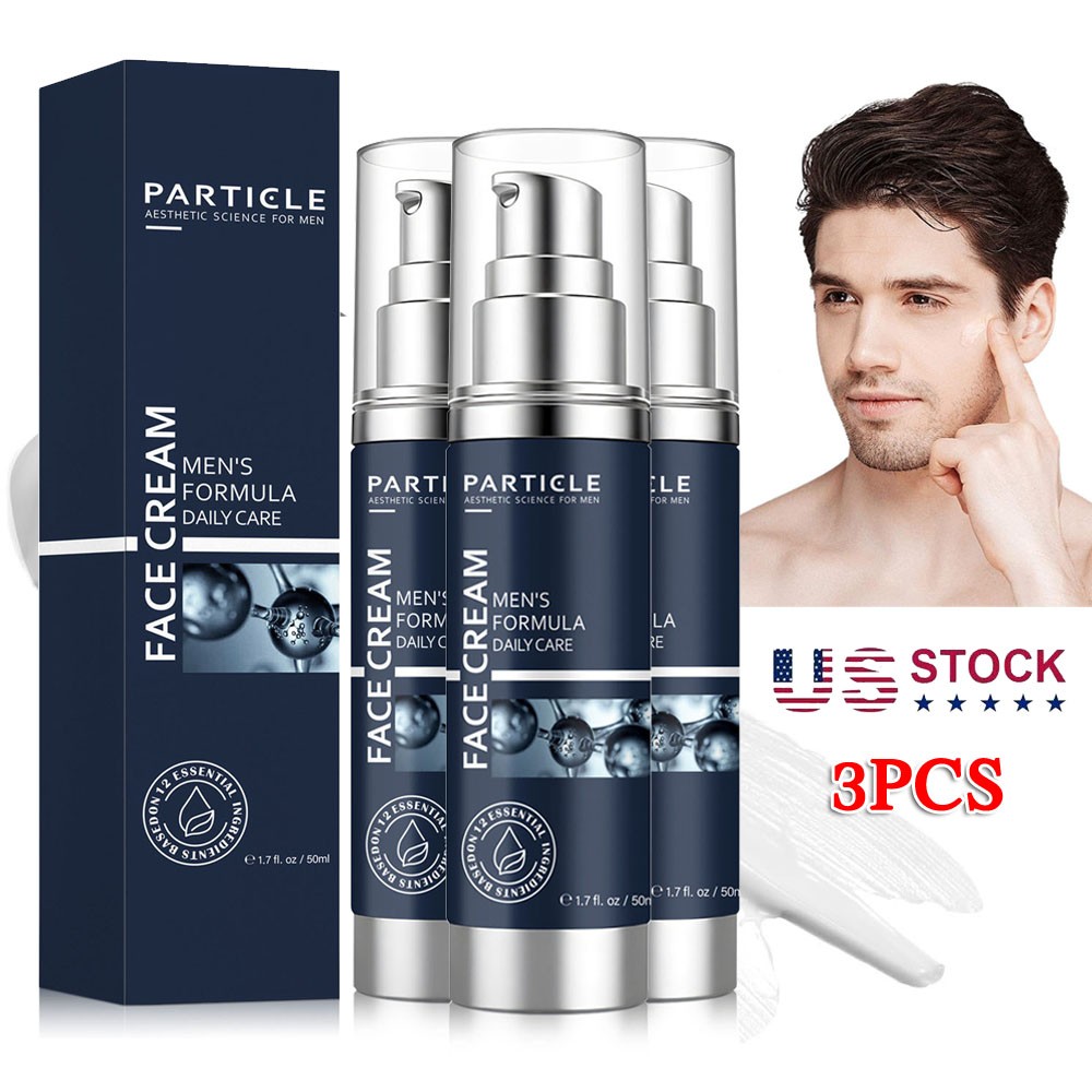 3Pcs Particle Face Cream Men 6 in 1 Anti-Aging Cream Fights Eye Bags Dark Spots