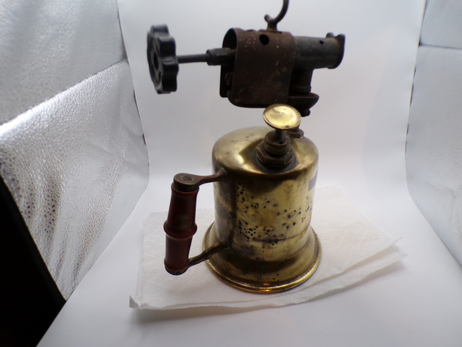 Antique Brass Blow Torch Collectible Metal Model Number 2050A