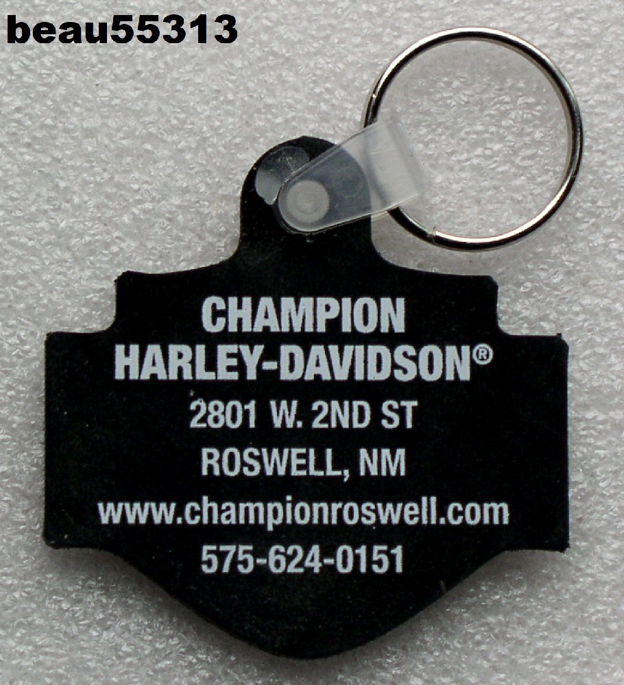 ⭐CHAMPION ROSWELL NEW MEXICO HARLEY DAVIDSON DEALER KEY CHAIN FOB