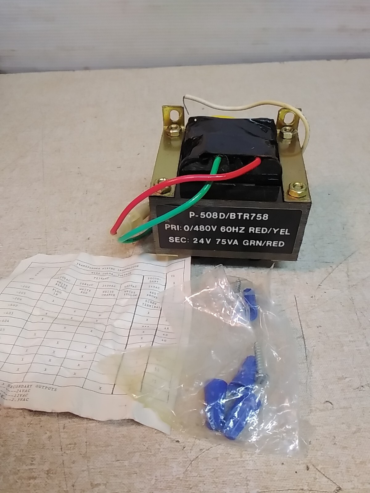 Industrial Control Transformer P-508D/BTR758