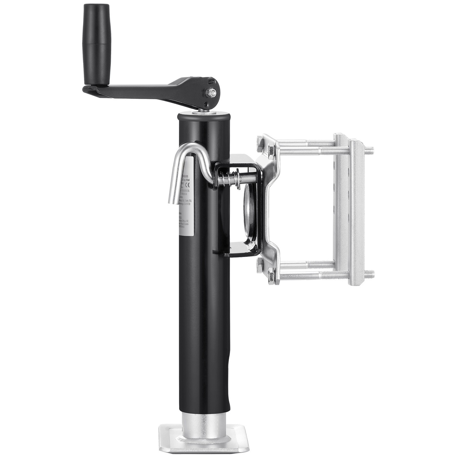Trailer Jack Bolt-on Trailer Tongue Jack 2000 lbs Dynamic Load 10" Travel