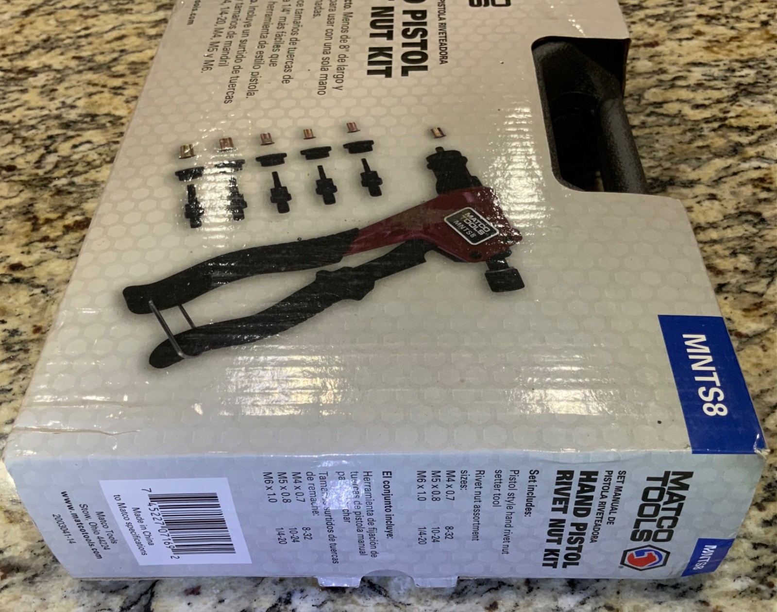 Matco Tools Hand Riveter Rivet Nut Kit Sets SAE & Metric Rivets NOS New Open Box