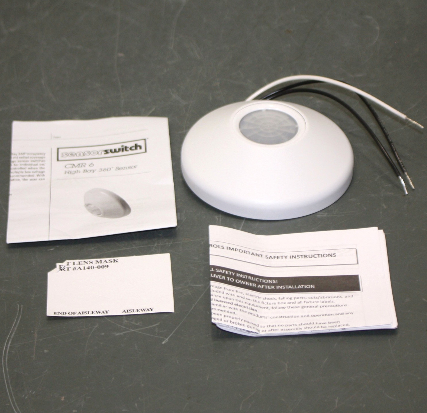 Sensor Switch CMR Occupancy Sensor CMR 6, PIR, 120/277V AC, White, 360°