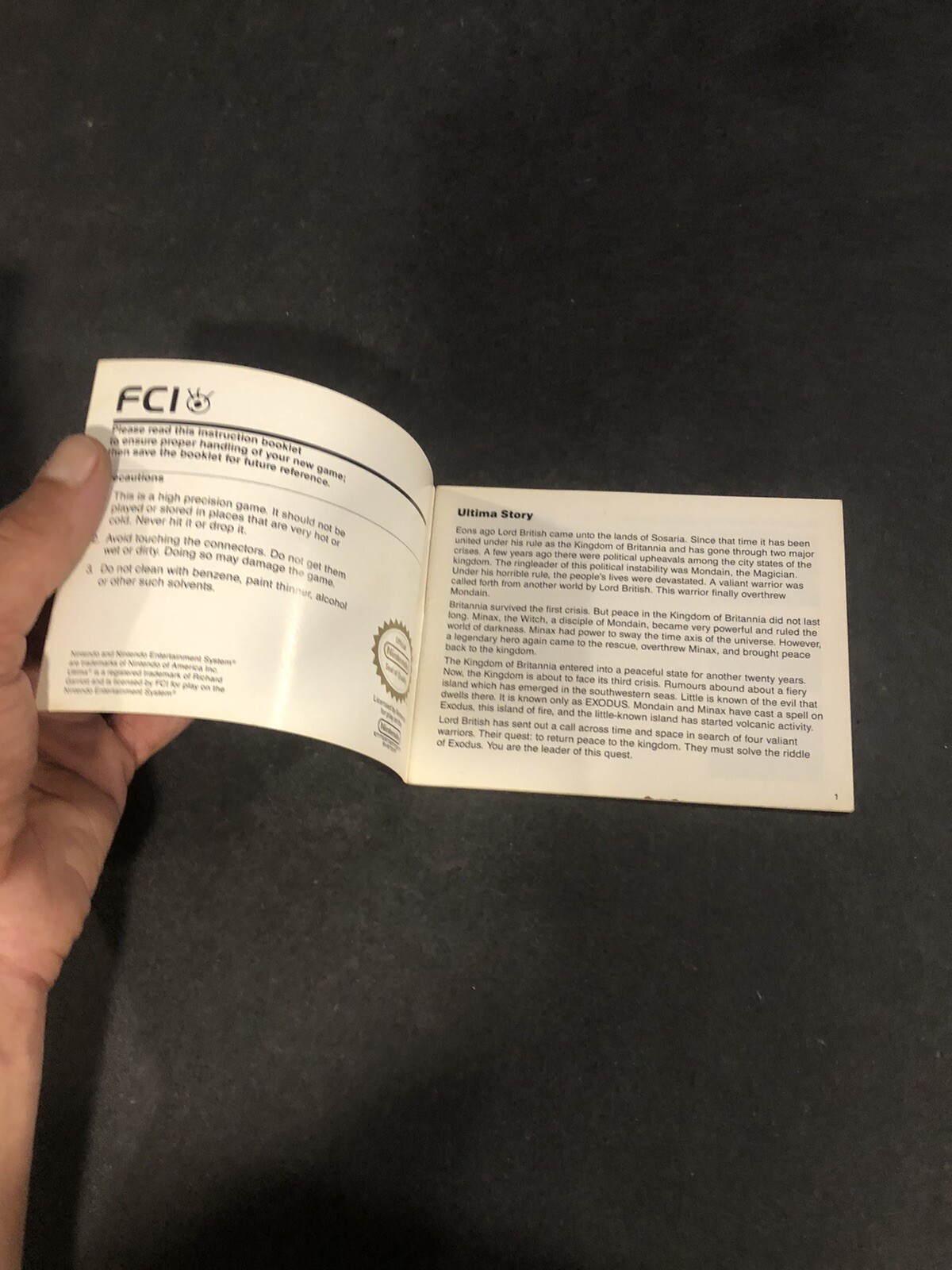 exodus ultima nes Manual