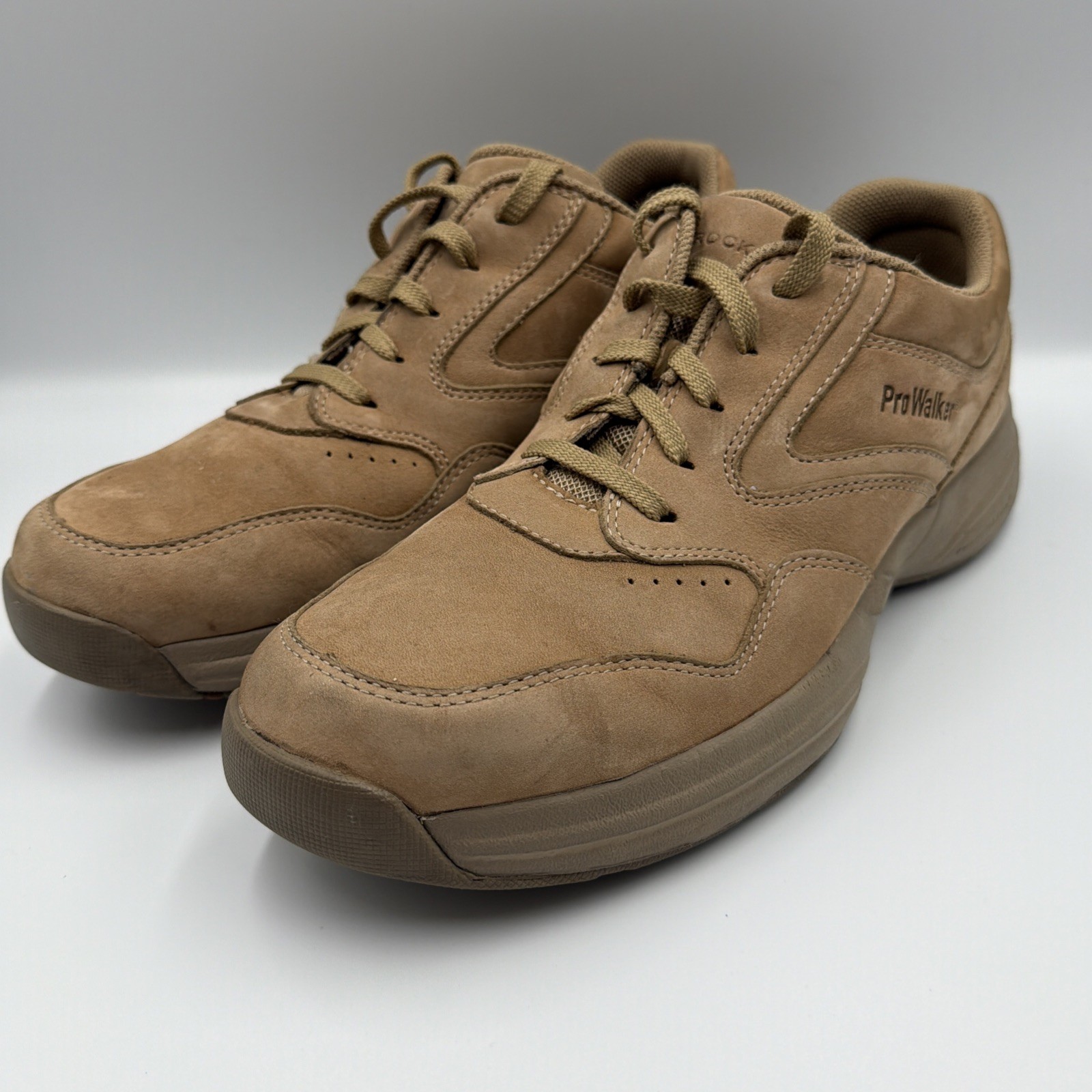 Rockport Mens Leather Walking Shoes Size 10 Brown Comfort Casual no box