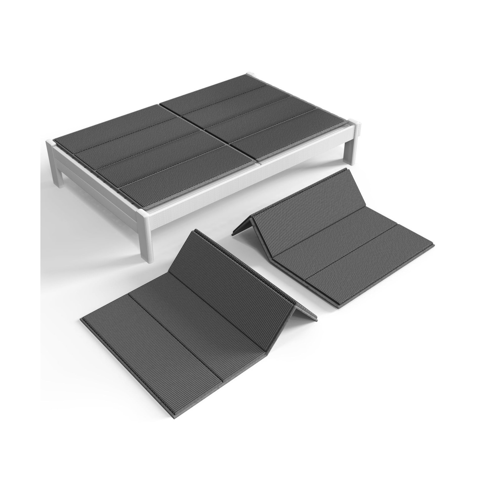 Folding Spring Box, Breathable, Noise Minimizing, Moisture Resistant Bunkiebo...