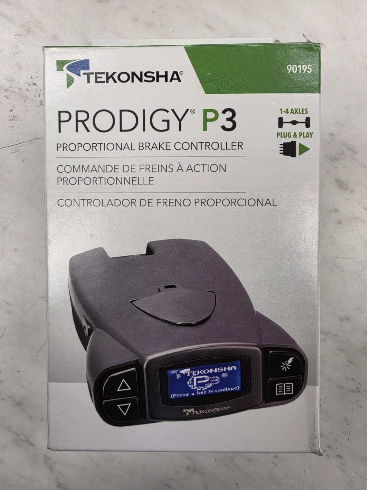 Tekonsha P3 Prodigy 90195 Electric Trailer Brake Control Mudule Controller Box