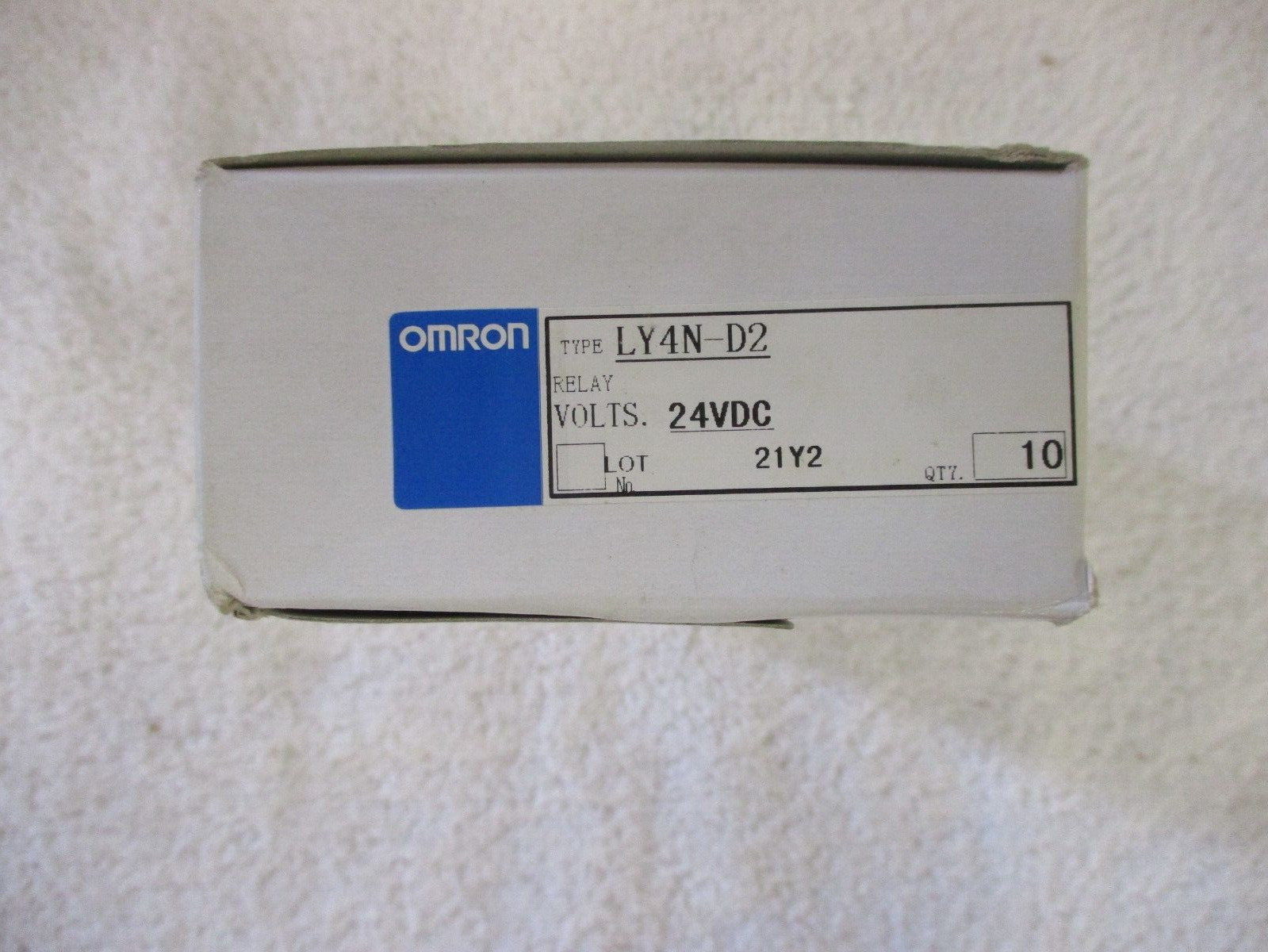 NIB Omron Relay 24VDC LY4N-D2  Box of 10
