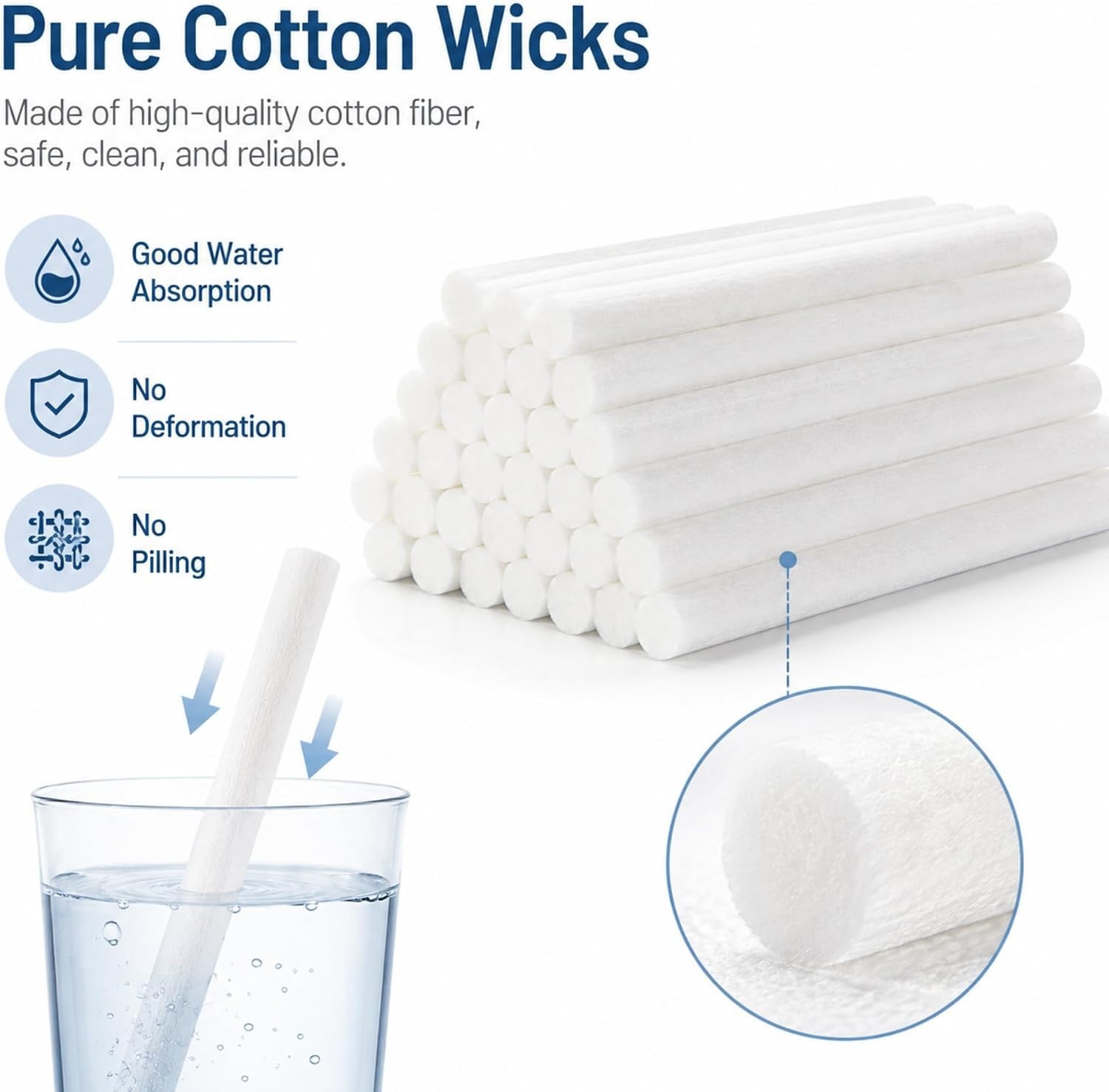 24 Mini Air Diffuser Cotton Wicks - The Ultimate Humidifier Refill Solution