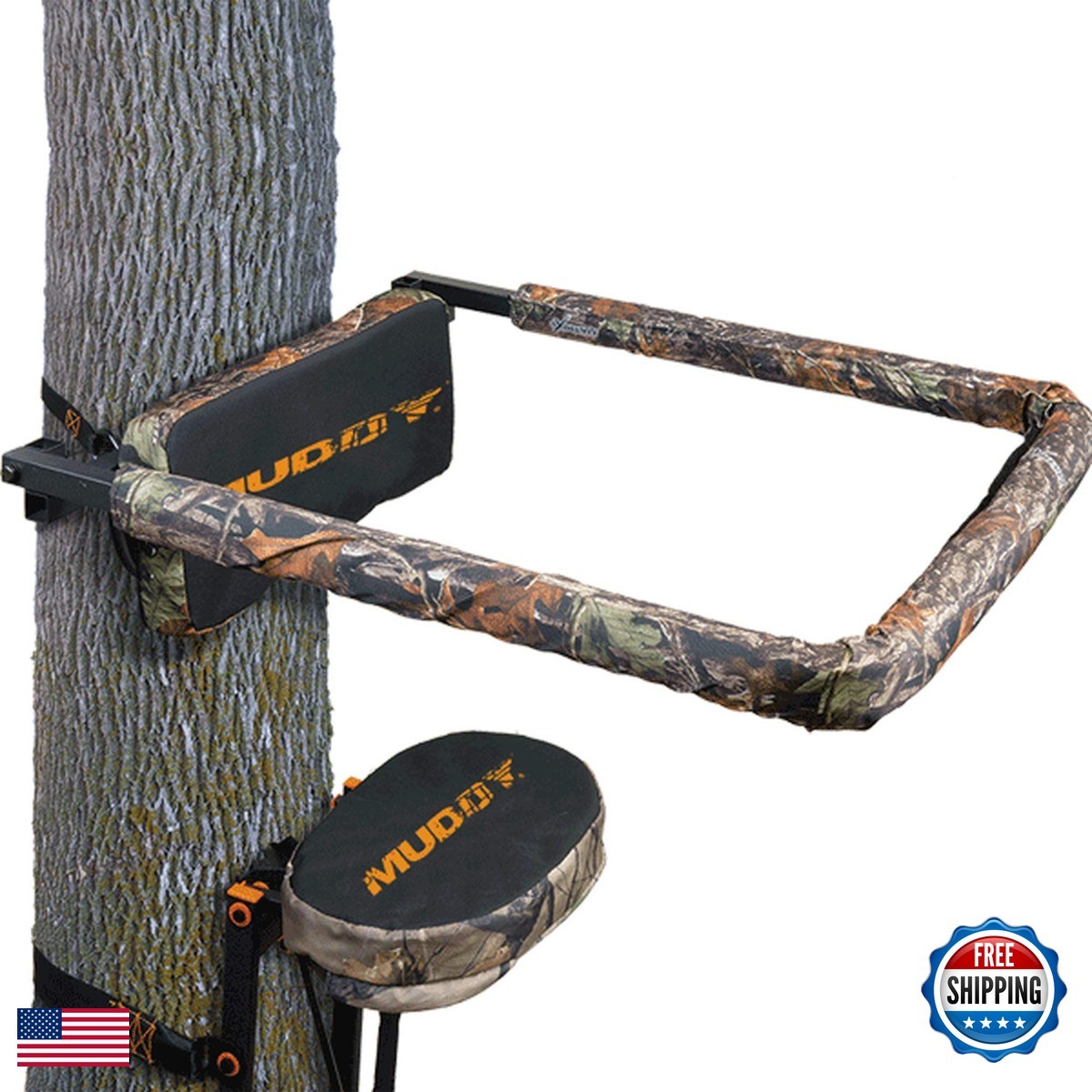 MUDDY Universal Shooting Rail Rest Flip Up Design Black
