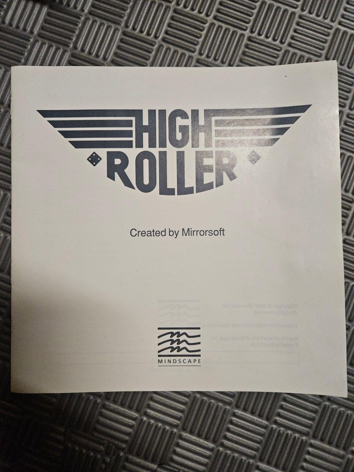 HIGH ROLLER MANUAL FOR ATARI
