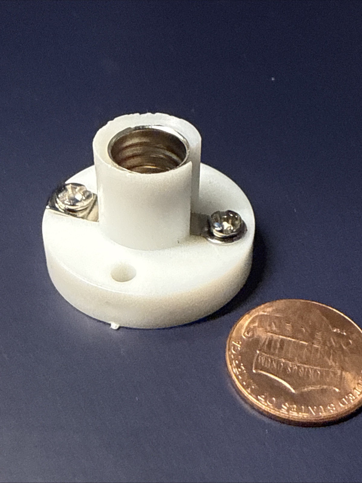 E10 Screw Lamp Holder Bulb Socket WHITE