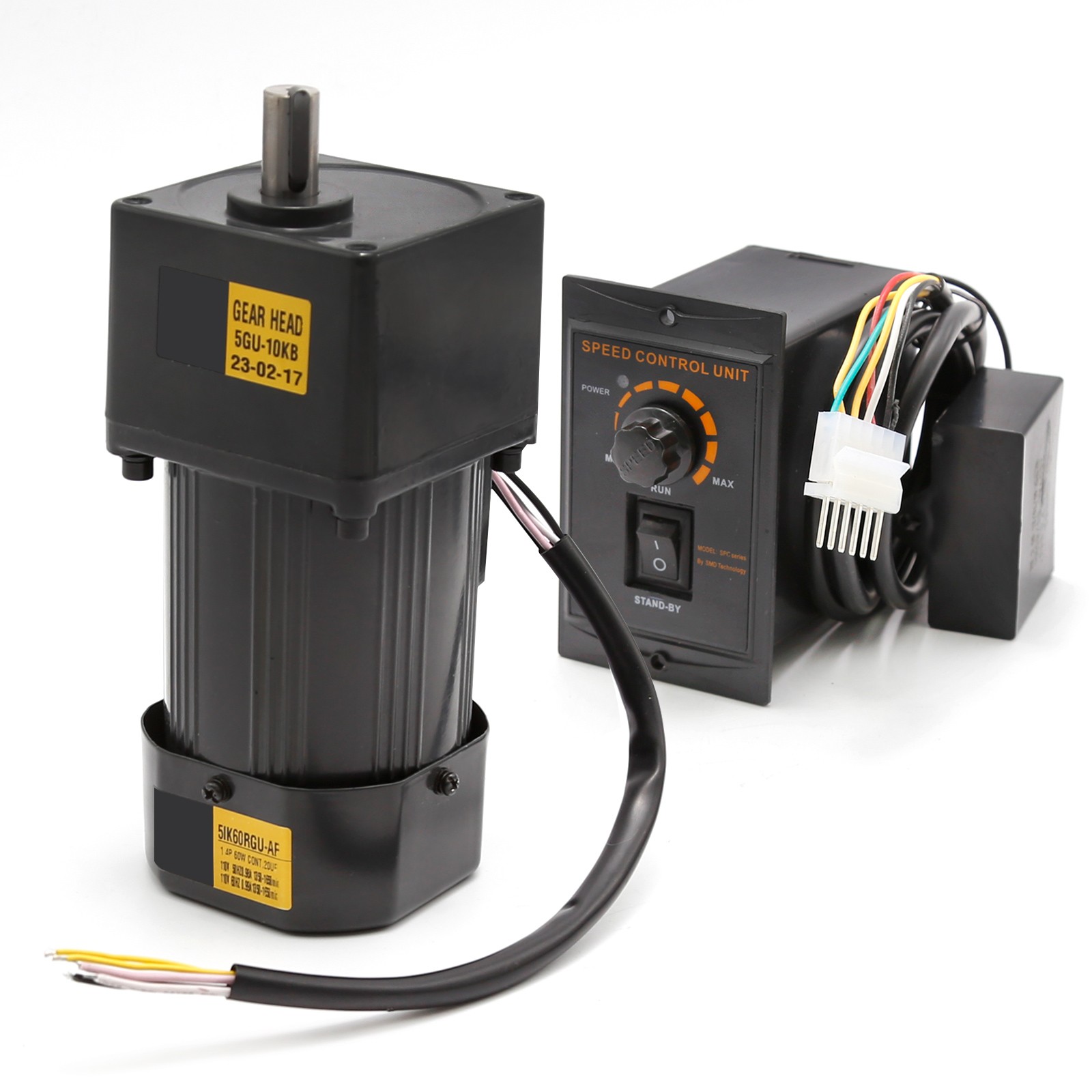 90W AC Gear Motor 110V 135RPM Variable Speed Controller Reducer