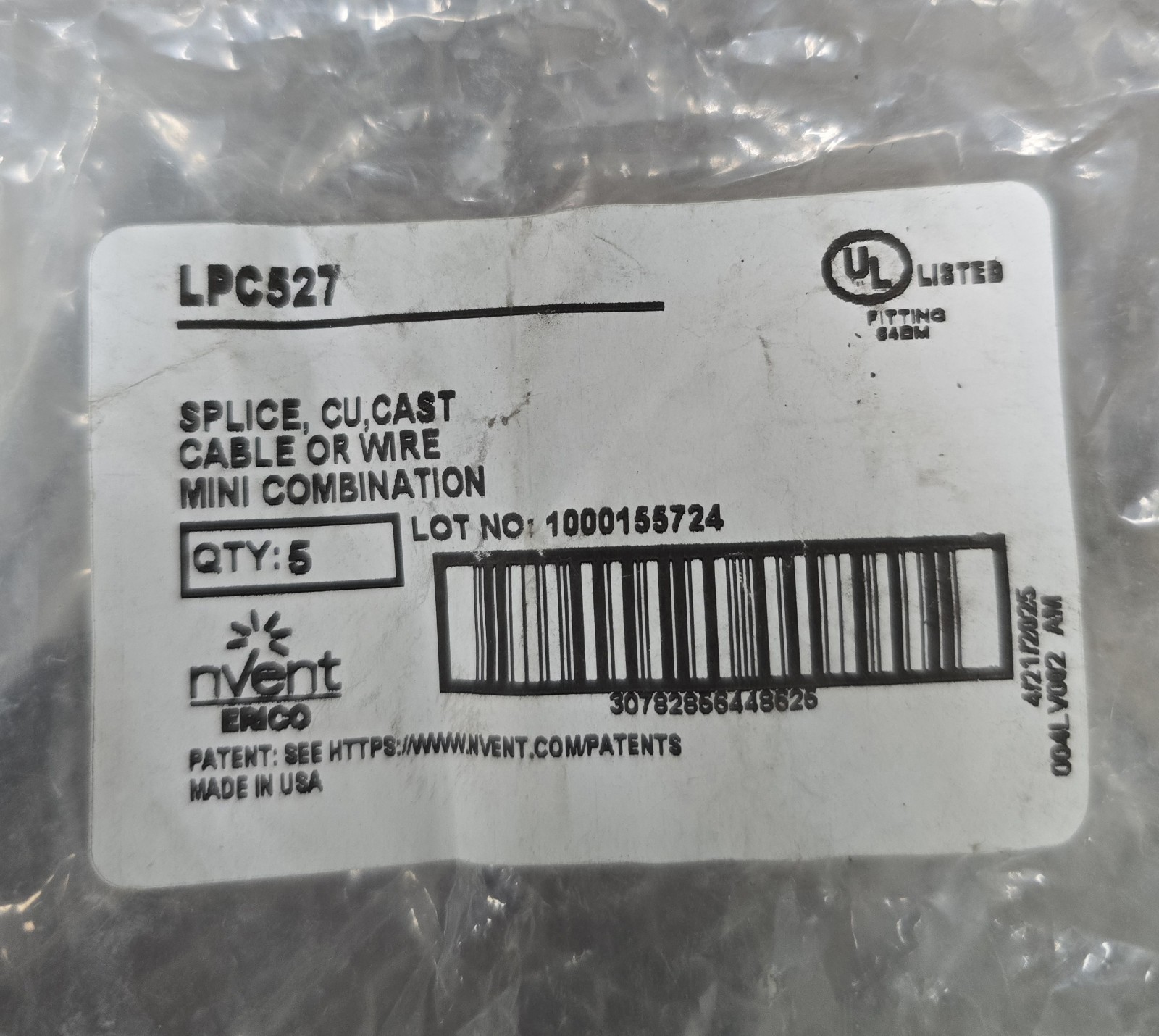 Lot of 7 ERICO LPC527