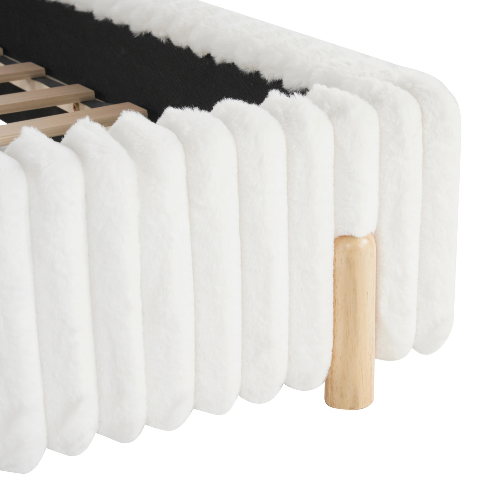 Christopher Knight Home - Elias Modern Boucle Upholstered Bed with Wavy...