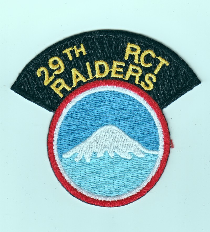 Army Patch: 29th Regimental Combat Team - COPY