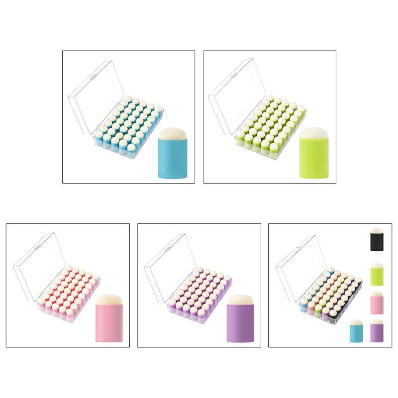 40X Finger Sponge Daubers Finger Painting Sponge for Arts Craft Painting Projct