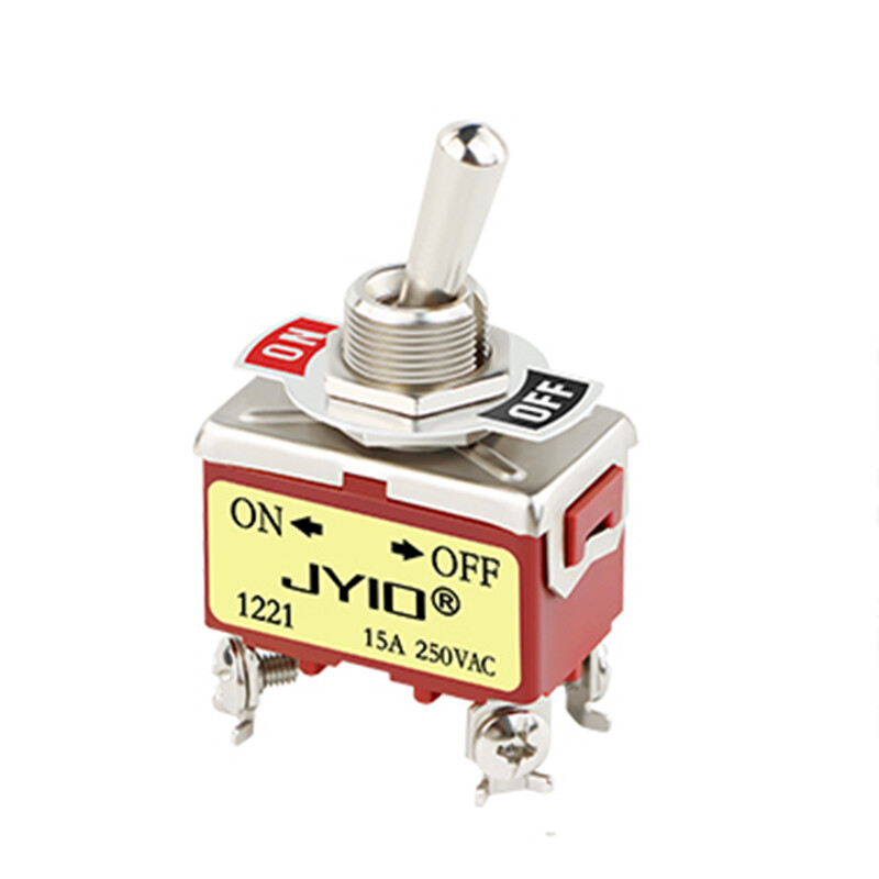 Toggle Switch On Off 2 Position 4 Pin DPST 15A 250Vac Car Boat E-TEN 1221
