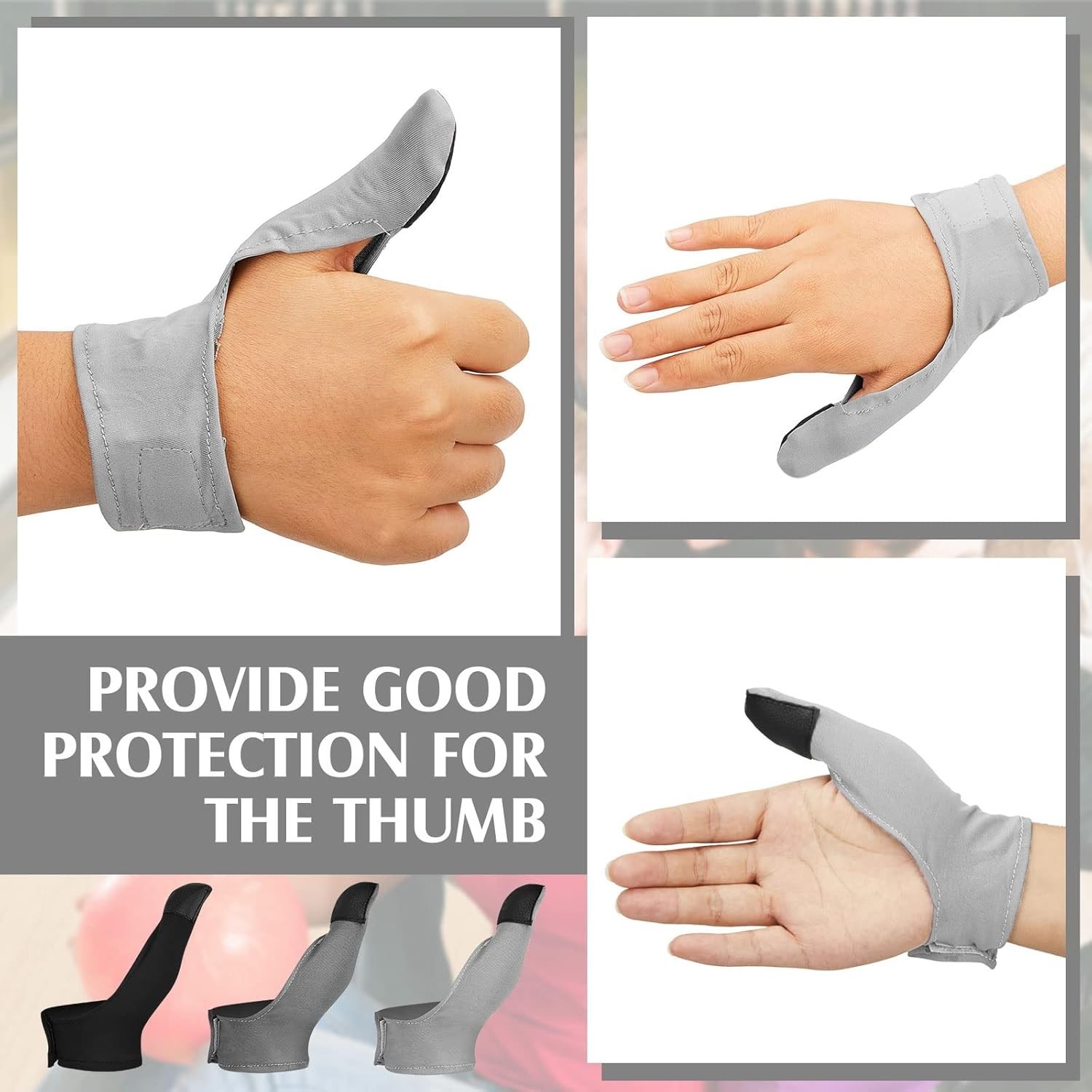 6 Pcs Bowling Thumb Saver Protector Compact and Lightweight Thumb Stabilizer Bow