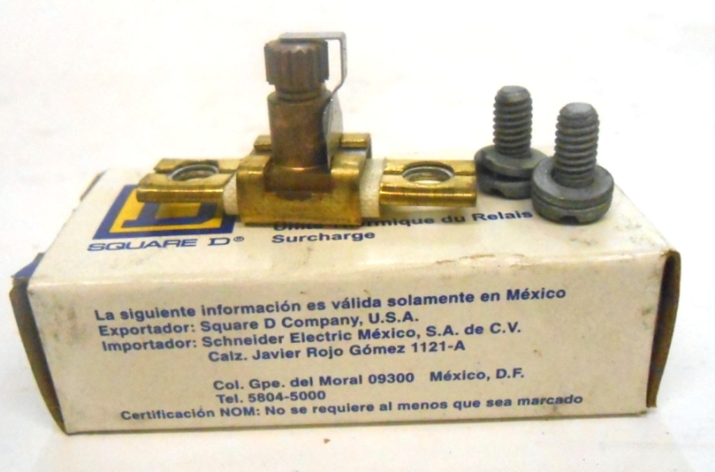 SQUARE D, OVERLOAD RELAY THERMAL UNIT, A3.95, A 3.95, 2.85 - 3.06 FL AMPS
