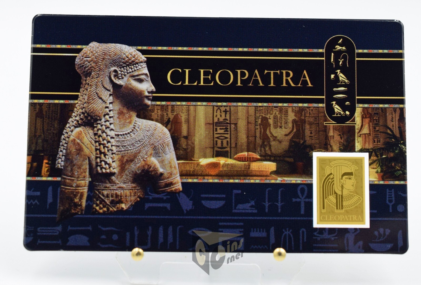 Cleopatra 1/1000 Oz 999 Gold Coin Bar 3000 Francs Chad