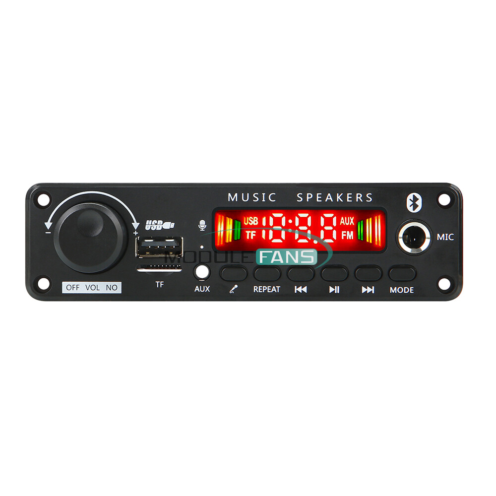 50W Amplifier Bluetooth 5.0 MP3 Player Decoder Board 6-18V FM Speaker Module