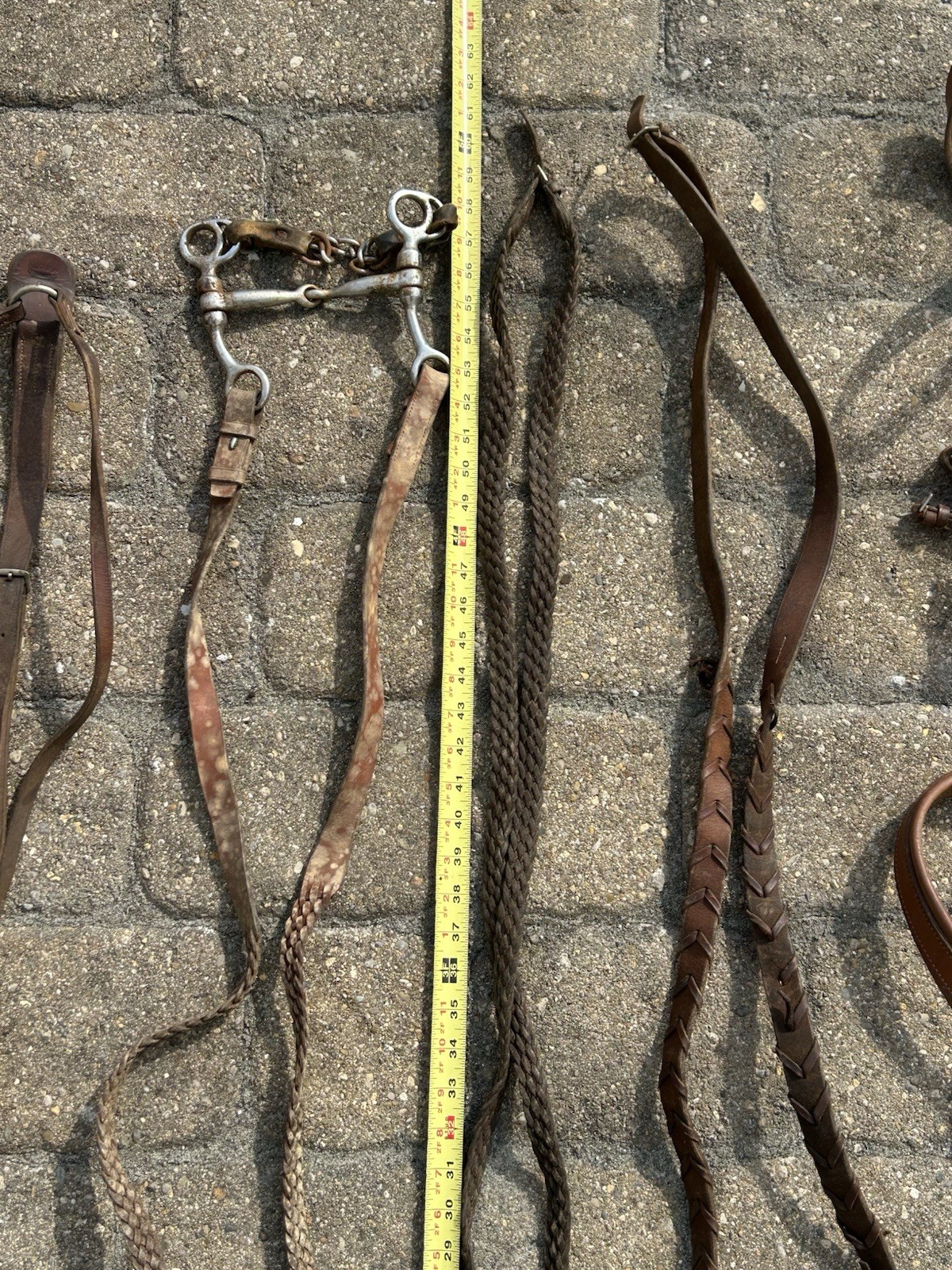 Assorted Various Horse Saddlery Straps And Bit