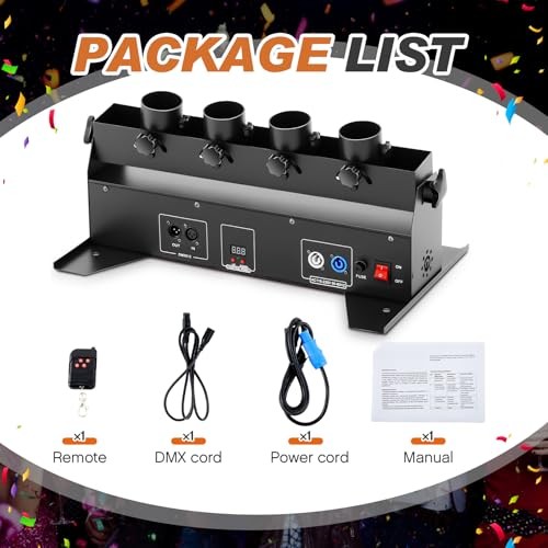 Professional Electric Confetti Cannon Machine Launcher Metal Confetti Blower