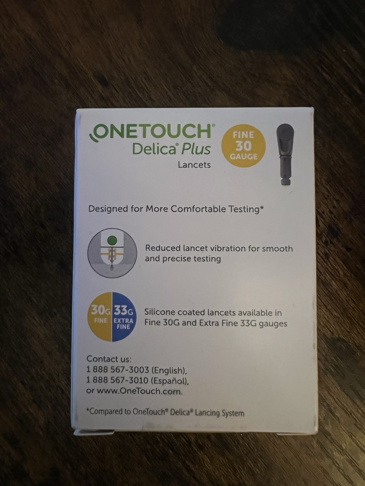 OneTouch Delica Plus 30g Blood Lancets 100 Units