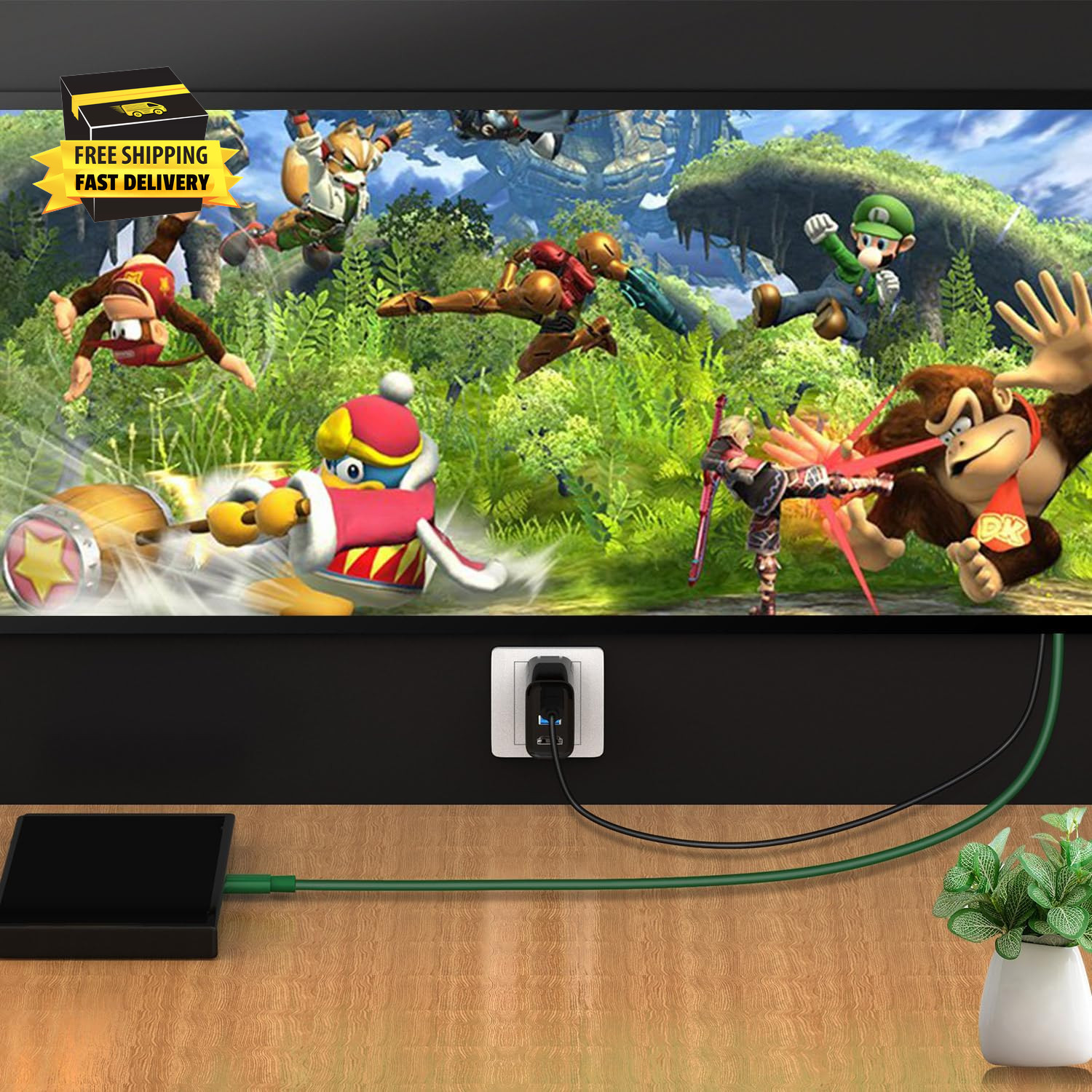 Switch Dock Mini Portable, 1.8M/ 6FT Switch TV Dock, Switch Docking Station with