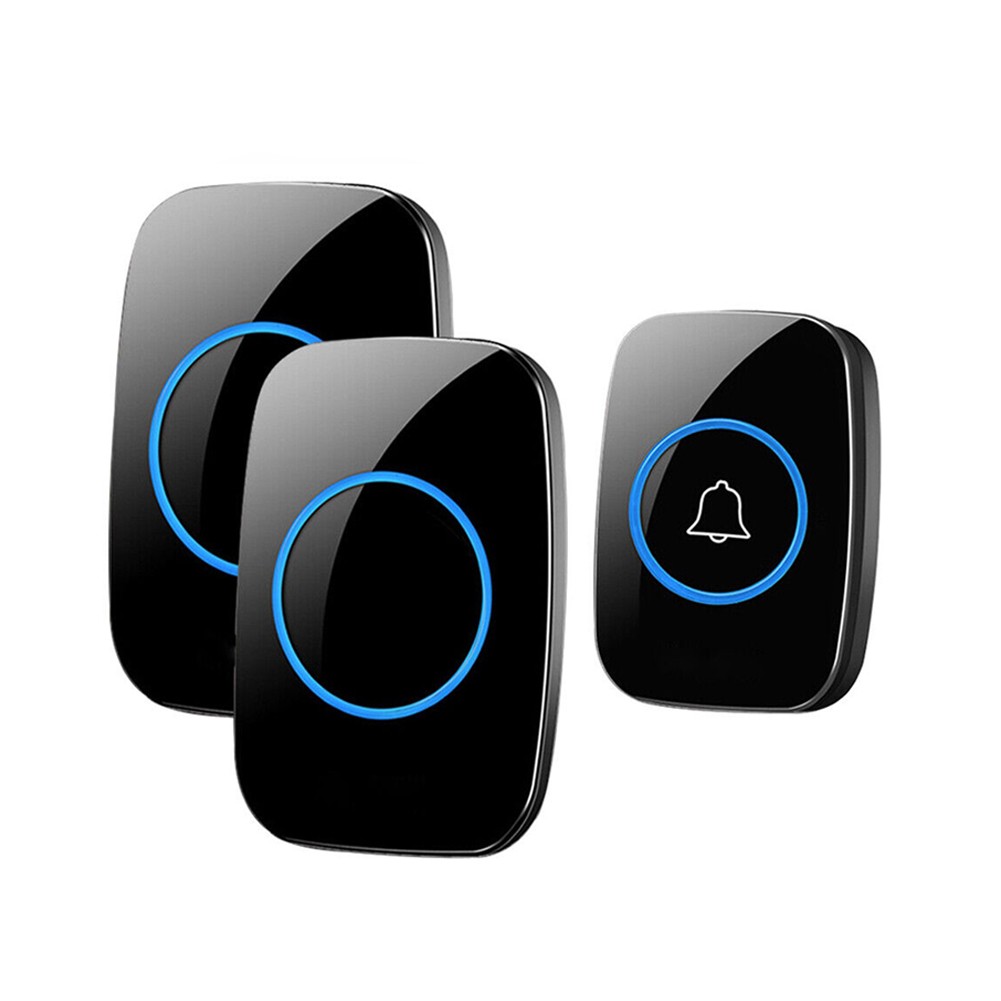 1000FT Wireless Doorbell Waterproof 2 Plugin Receiver Adjustable Volume 60 Chime
