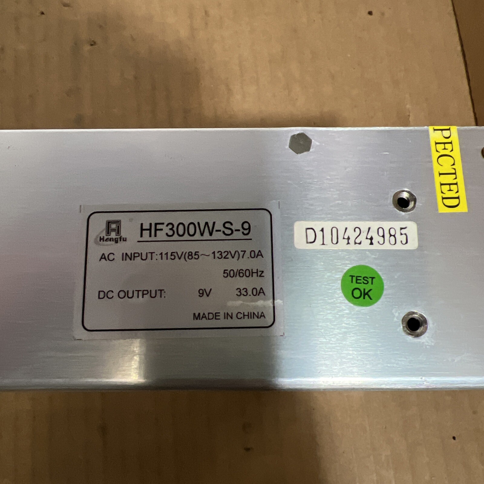 Hengfu HF300W-S-9 New In Open Box DC Power Supply