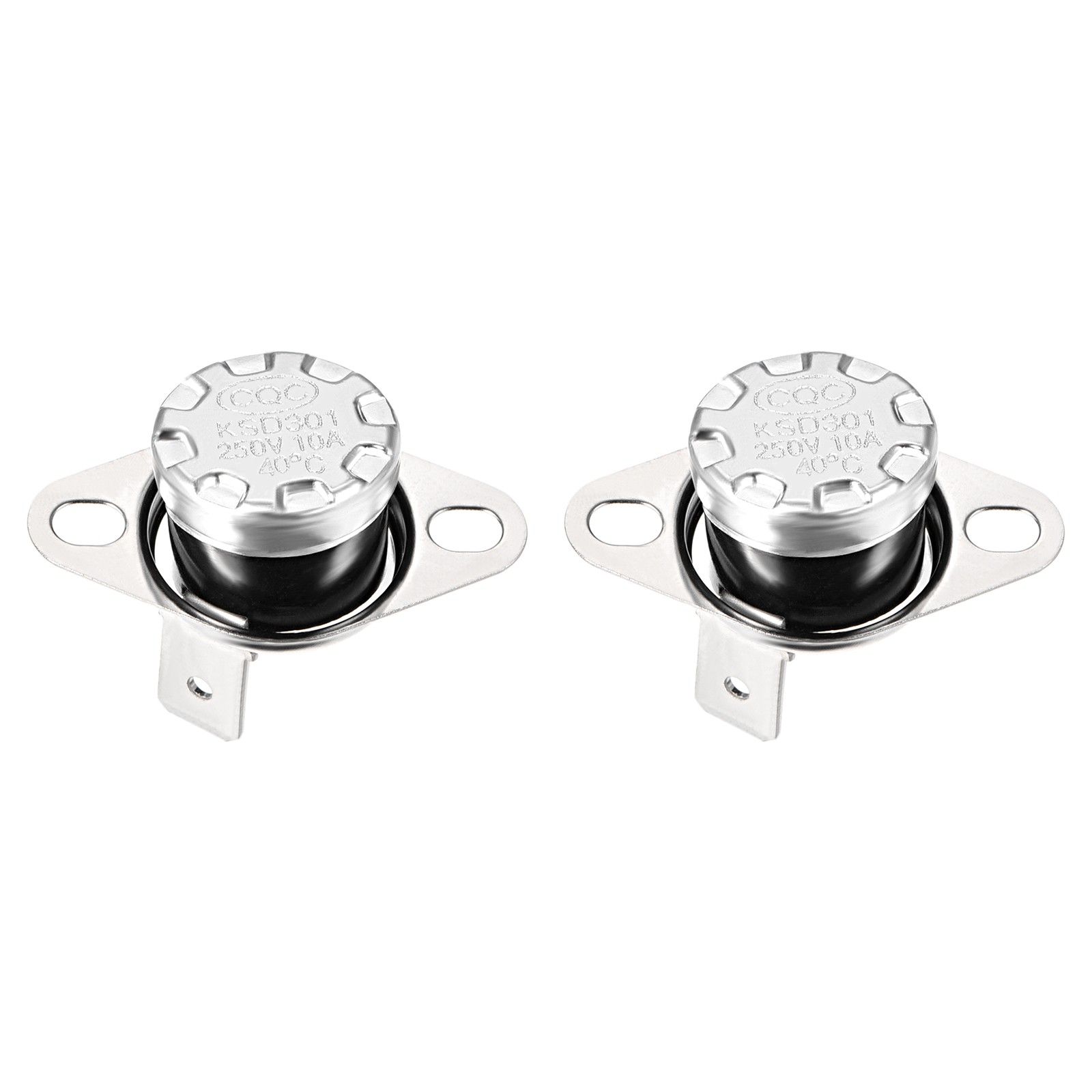 2 Pcs KSD301 Thermostat 40C NO Temperature Thermal Control Switch 90C Angle